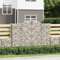 qohoio Paniers à gabions arqués 2 pcs 200x30x140/160 cm Fer galvanisé Kit Gabion,Gabion Walls
