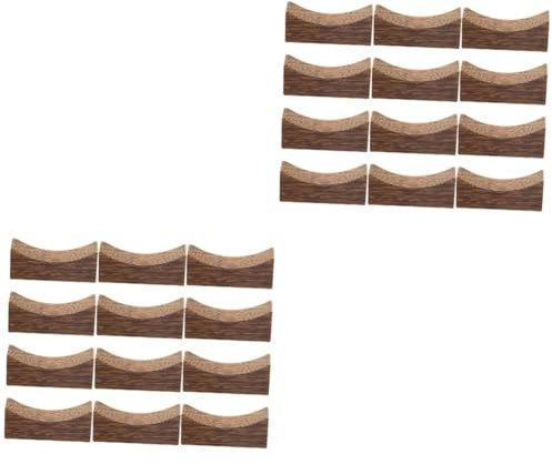 Mikinona Piezas Soporte para Palillos de Madera Soporte de Cuchara de Mesa de Cocina Soporte para Palillos de Restaurante Resto de Cubiertos Artículos para el hogar Porta Cuchara wengué