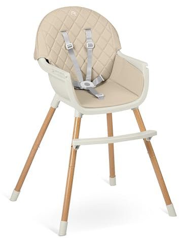 Nukido Hochstuhl Baby Kinderhochstuhl Essstuhl 3in1 Abnehmbares Tablett Verstellbar Sicherheitsgurt Stabil Pflegeleicht Babyhochstuhl Ab 6 Monaten Lilo Beige