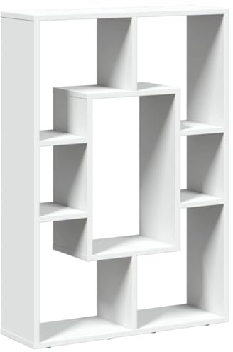 vidaXL Bookcase White 63x20x90 cm Engineered Wood
