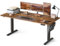 SONGMICS Höhenverstellbarer Schreibtisch elektrisch, 180 x 80 cm, Verstellbarer Tisch, Memory-Funktion für 4 Höhen, für Büro, vintagebraun LSD138K01