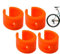 Kettenstrebenschutzgummi, Kettenstrebenschutz | 4 Stück Fahrradrahmenschutz,Gummi-Fahrrad-Kettenschutz, Fahrrad-4-teiliger Fahrradrahmenschutz4-teiliger Fahrradrahmenschutz4-teiliger Fahrradrahmenschu