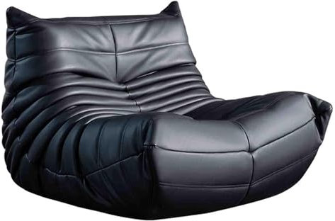 Misorat Faules Sofa, lässiges Sofa Schlafzimmer Wohnzimmer kann Sich hinlegen und schlafen, Einzelsessel, NAPA Leder verschleißfest und Kratzfest,A-103X88X70CM