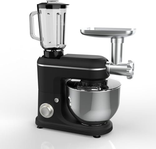 Professional Stand Mixer & Mincer,Juicing Blending Cooking Machine,Blender with Meat Mincing and Juice Extraction|Electric Food Mixer with Dough Hook,8L