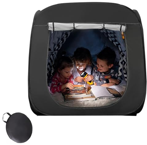 120 cm Outdoor Indoor Children's Pop Up Tent, 90% Darkening with Storage Bag, SPD, Anxiety, Lack of Attention Aid, for Autistic Children, Adults to Relax.