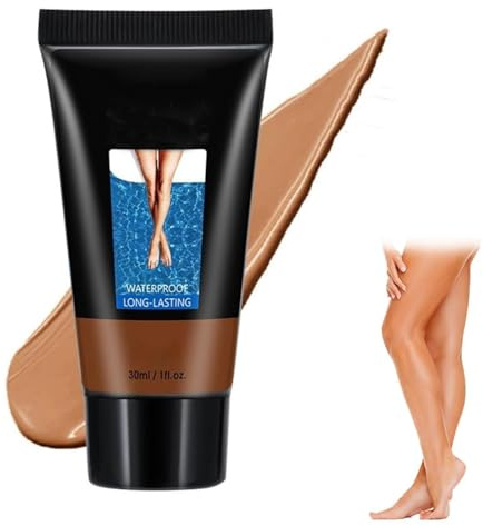 Körper Bein Make Up Wasserfest, Tattoo Make Up Cover, Body Coverage Perfector Für Beine, Tattoo-Abdeckung Für Bein- Und Körper, Leicht Aufzutragen, Volldeckender Concealer (Bronze)