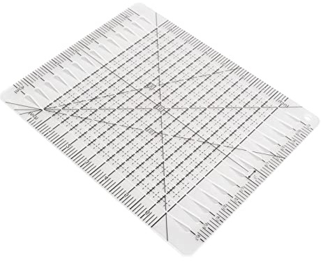 OVAQUIXI Quilt-Lineal, Transparentes Acryl, Genaues Maßstabs-Nählineal für Handarbeiten, Bastel- und Quiltprojekte