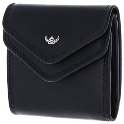 Golden Head Leder Geldbörse Polo Damen-Minischeintasche 1005 Schwarz