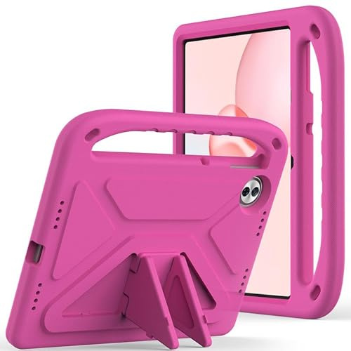 Funda infantil para Honor Pad 10 de 12.1 pulgadas 2025, espuma EVA, ligera, a prueba de golpes, duradera, funda para tablet con asa, funda para niños, color rojo