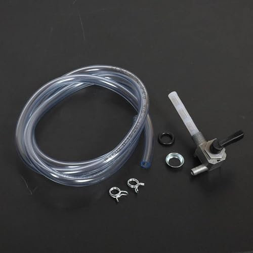 Robinet de réservoir à essence OMG compatible avec Mobylette MBK 50 41 robinet noir durite trans AV10