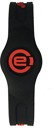 Power Energy Magnettherapie-Sportarmband (Schwarz/Rot, Größe M: 19 cm)