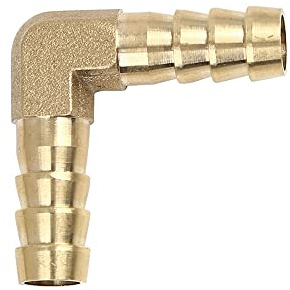 X AUTOHAUX Raccord mâle coudé à 90 degrés en laiton 10 mm pour air, eau, gaz, huile