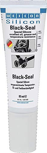 WEICON Black-Seal 85 ml | Silikonkleber | vielseitige Dichtmasse | schwarz