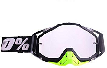 Carolilly, Occhiali da Motocross, Occhiali da Sci da Moto, Occhiali da Snowboard, Occhiali da Uomo e Donna, con Anti-Appannamento, Anti-Vento, Isolamento Antipolvere