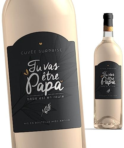Manahia étiquette bouteille papa -Tu vas être papa - étiquette vin annonce naissance - futur papa - futur père - annonce grossesse papa - annonce surprise futur papa