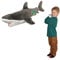 EcoBuddiez - Große Weiße Haifisch von Deluxebase. Kleines 31cm weiches Plüschtier aus recycelten Plastikflaschen. Umweltfreundliches kuscheliges Geschenk für Kinder und süß Stofftier für Kleinkinder.