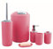 Icegrey Design Moderne 6 PièCes Ensemble D'Accessoires De Salle De Bain Bouteilles De Lotion, Porte-Brosse à Dents, Tasse à Dents, Porte-Savon, Brosse De Toilette, Poubelle,Rouge