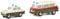 Schuco 450534800 Piccolo Set Volkspolizei, Trabant und Barkas Bus, Modellauto, Limited Edition 500