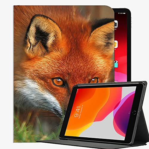 Smart-Fall für iPad Air 1st Edition Fall-Abdeckung, Fox Gesicht Augen Gras Case Slim Shell-Abdeckung für iPad iPad Air 9,7 Zoll