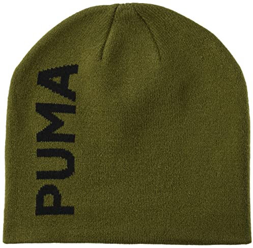 PUMA Ess Classic Cuffless Beanie 023433, Olivgrün/Schwarz, One size