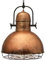bamyum Deckenlampe Vintage Industrial Ø40 cm Kupferfarbe Handgemalte, Küchenlampe Hängend Vintage, Hängelampe Esstisch, Deckenleuchte Pendelleuchte Esstisch, Deckenlampe Wohnzimmer, Hängelampe Küche