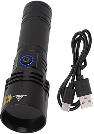 UV Flashlight Rechargeable 365nm Black Light Torch for Pet Urine Detection, Dry Stain Inspection, and Forensic Use 20W UV Lamp with USB Charging