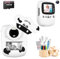 Cámara Infantil, 30 MP, cámara instantánea para niños, impresión en Blanco y Negro, Foto con Pantalla de 1080P de 2,4 Pulgadas, cámara Digital para niños con Tarjeta TF de 32 G, Doble cámara, Blanco