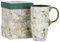 Topadorn Ceramic Travel Mug with Lid Coffee Mug with Gift Box Latte Mug Coffee Cup, 17oz Large Capacity Mug Home Office Gift, Daisy