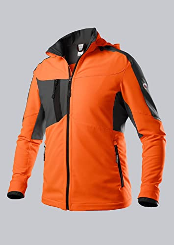BP 1835-883-6556 Superstretch-Jacke, 91% Polyester/9% Elasthan, Warnorange/Anthrazit, Modern Fit, Größe 3XLn