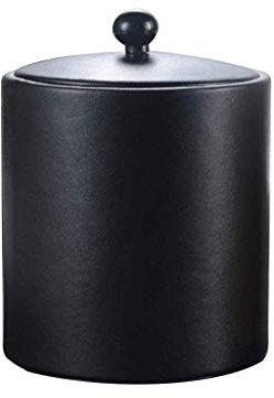 Stainless Steel Liner Ice Bucket Black with Filter Ice Isolation Ice Bar Ice Pellet Tube Hotel