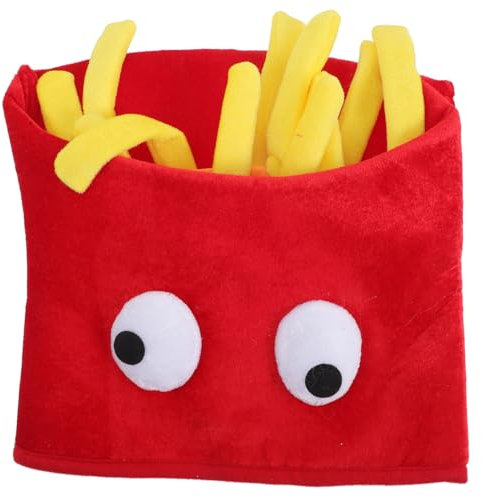 ifundom Pommes-Frites-Hut McDonald-Hut Feinschmecker-Liebe-Geschenk-Hut Food-Art-Hut verrückte hüte für kinder Mützen osterparty bilden Kopfbedeckung Kleidung Zubehör Partyhut Tuch