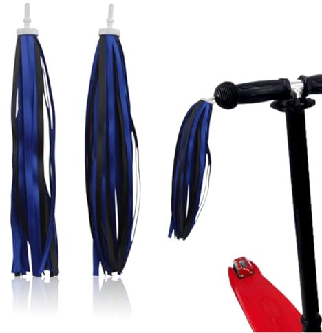 EBHO 1 Paar Lenkerfransen Streamer Bändchen für Kinderfahrrad, Kinder Fahrrad Luftschlangen, Fahrrad Zubehör Kinder