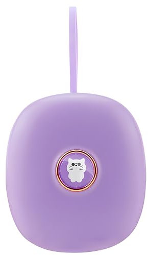 Lancoon Elektronischer LED-Digitalwecker mit leiser, starker Vibration, tragbar und geeignet für Hörgeschädigte, Studentenwohnheim, schlankes und süßes Design, Schlummerfunktion(lila)