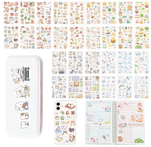 Sticker, 30 DIY Kawaii Scrapbook Sticker Fotoalbum für Kinder, Erwachsene, für Die Dekoration Gästebuch, Alben, Zeitschriften,5 Sätze Von Niedliche Aufkleber Set