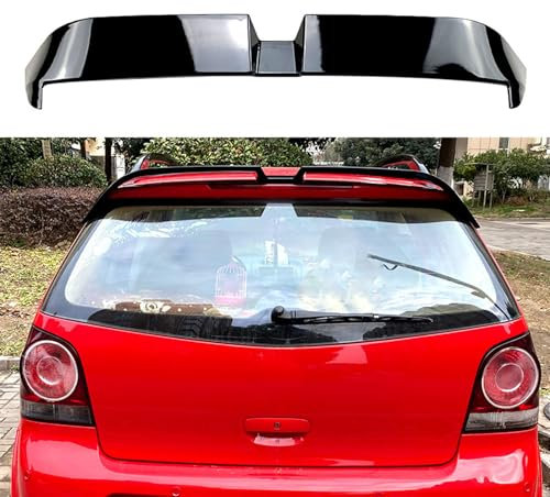 FALMDCQ Kompatibel für Volkswagen Polo 9N 2003-2008, Auto-Heckspoiler, Heckflügel, Festem Windabweiser, Hinterem Kofferraum-Dach-Sport-Splitter