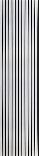 Fuse Acoustic Wooden Wall Panel in Brushed Steel, 240cm x 60cm