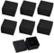 6 Pack Kraft Kleine Schmuckschachtel,Geschenkkarton mit Deckel,Geschenkboxen,Gift Box,Schmuckschatulle,Ring Schachteln,Schwarz Schmuck Verpackung für Armbänder Ringe Ohrringe Halskette (5x5x3.7cm)