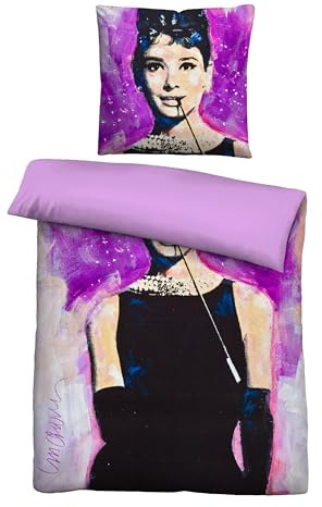SID MAURER Mikrofaser Bettwäsche 0561804 AUDREY HEPBURN