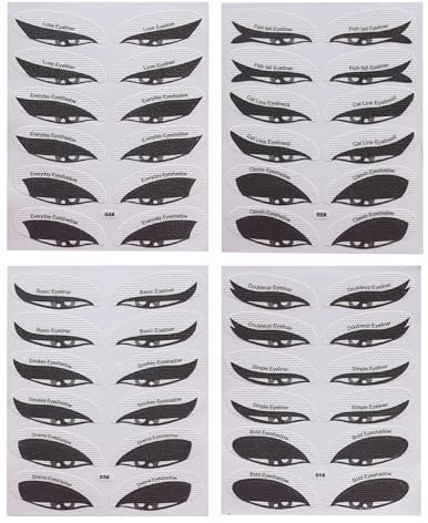 Eyeliner Schablone, Lidschatten Schablone, multifunktionale Augenschablone - Set mit Eyeliner und Lidschatten, Eyeliner Schablone für Damen, Leinwand