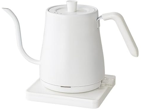 Electric Gooseneck Kettle,Quick Heating Electric Kettle,Heating Pour Over Kettle,1L Stainless Steel Inner With Leak Proof Design,Auto Shut off for Boiling B
