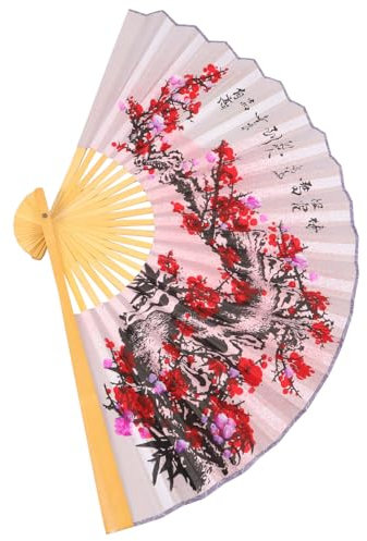 ABOOFAN Chinese Decorative Wall Fan Large Folding Fan Wedding Decor Home Decor Bamboo Craft
