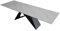 SAM Keramiktisch Mia | 180 x 90 cm | ausziehbar auf 260 cm | Farbe: weiß matt | Butterfly-Gestell Metall schwarz | pflegeleichter Esstisch/Esszimmertisch