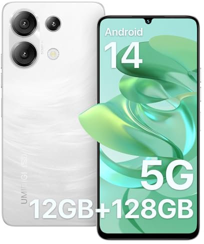 UMIDIGI G9 5G Smartphone, Android 14 Movil, 90HZ Octa Core, 12(6+6) GB+128GB Moviles, Pantalla 6.75, Cámara 50MP, Face & Fingerprint Unlock, Batería 5000mAh, GPS, Dual SIM 5G Telefono Movil