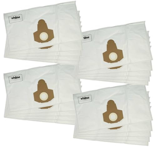 vhbw 20x bolsa compatible con Parkside PNTS 1300, 1300 B2, 1400 A1, 1250, 1300 A1 aspiradora - vellón micro/poliéster, 58 cm x 31,5 cm blanco
