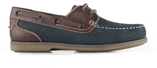 Catesby Women's Pippa Leather Women's Boat Shoes | Breathable lightweight deck shoes with cushioned full-length insock and non-marking grip sole for sailing and casual wear