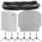 Para Eureka NER600 Accesorios de repuesto compatibles Cepillo principal, filtros con paños esenciales para fregona y cepillos laterales (B)