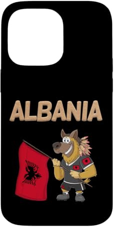 Hülle für iPhone 14 Pro Max Albanien Hund/Albanien Fan