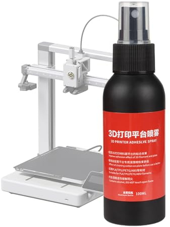 shuhauk 3D Printer Bed Glue, 100ml Build Plate Adhesive Spray, High Adhesion Long Lasting Spray for Plate Leveling Craft Project 3D Printing, Avoid Warping