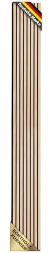 KARAT Akustikpaneele - Wandpaneele mit Echtholzfurnier für eine angenehme Raumakustik - Lamellenwand Holz und Filz - Wandverkleidung als Schallschutz, Schalldämmung (White Oak, 275 x 27 cm)