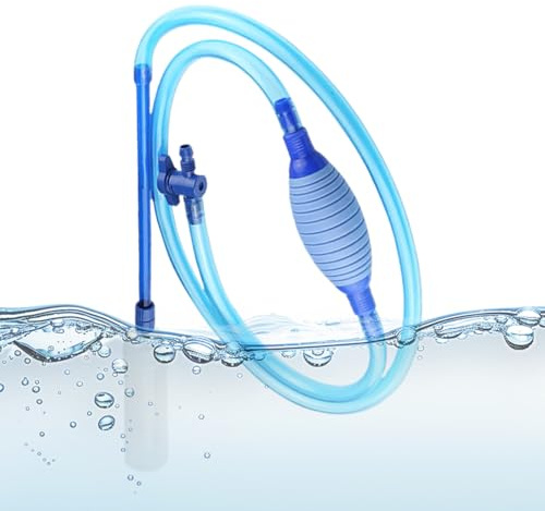 Aquarium Gravel Cleaner - Aquarium Filter Pump - Fish Tank Water Change Pump - for Pond Fountain Garden Home Backyard Saltwater and Fresh Water